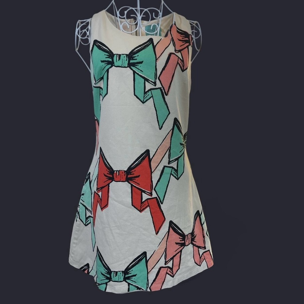Judith March Multicolor Bow Patterned Dress